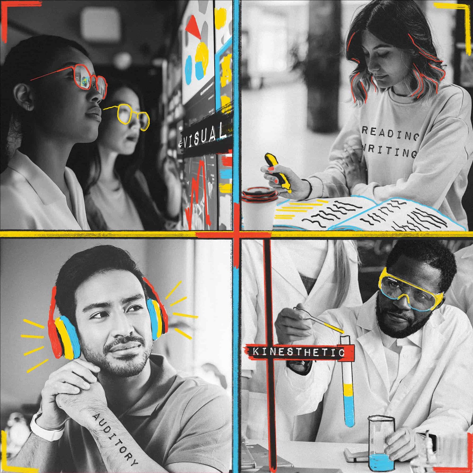 Use the four learning styles for professional development